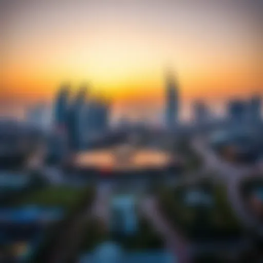 Scenic view of Jebel Ali showcasing its modern skyline