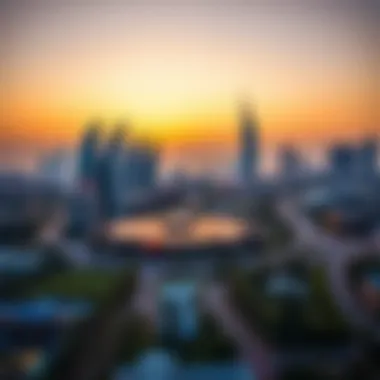 Modern Skyline of Jebel Ali Scenic view of Jebel Ali showcasing its modern skyline
