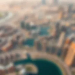 Geographical layout of Jumeirah Lake Towers