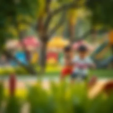 Children enjoying recreational activities in JVC Park