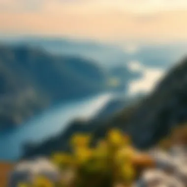 Breathtaking Natural Landscape Breathtaking natural landscape with mountains and water