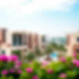 Scenic view of Maimoon Gardens showcasing lush greenery and modern architecture