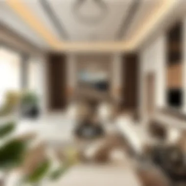 Sophisticated Interior Spaces Elegant interior design of the villa
