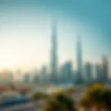 Stunning skyline view of Dubai showcasing off plan developments