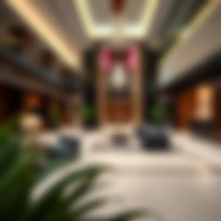 Elegant Lobby of Radisson Blu Residence Luxurious lobby area with contemporary design elements