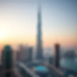 The stunning Burj Khalifa soaring over Dubai's skyline