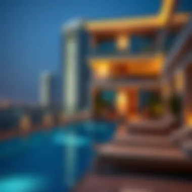 Amenities available in a luxury apartment complex