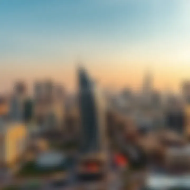 A panoramic view of Oud Metha's skyline