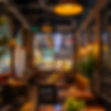 Cultural Ambiance of Karama Restaurants A cozy restaurant interior reflecting the local culinary culture of Karama.