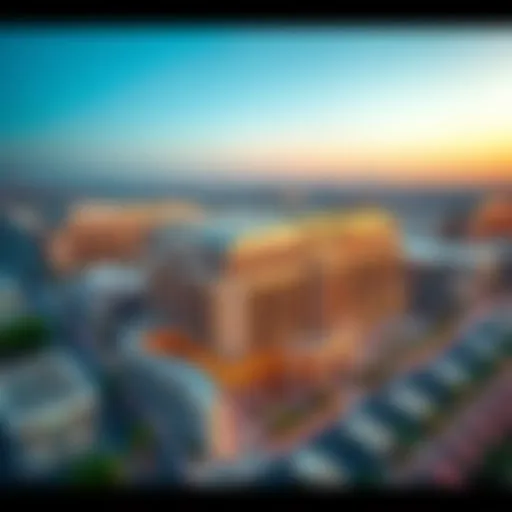 Aerial view of Sherina Plaza Deira showcasing its architectural design