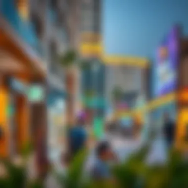 Community Life at Sherina Plaza Deira Vibrant community life around Sherina Plaza Deira with locals enjoying the area
