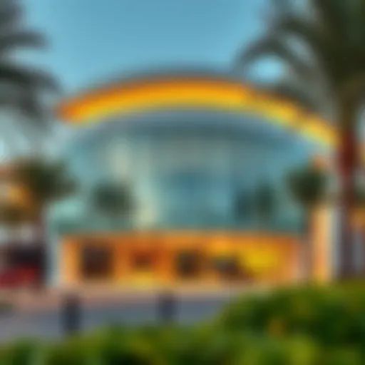 Modern Architecture of Sobha Sales Centre Exterior view of the Sobha Sales Centre showcasing modern architecture