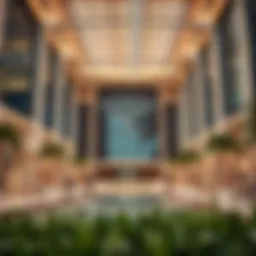 Stunning view of the Al Shafar Palladium's modern architecture