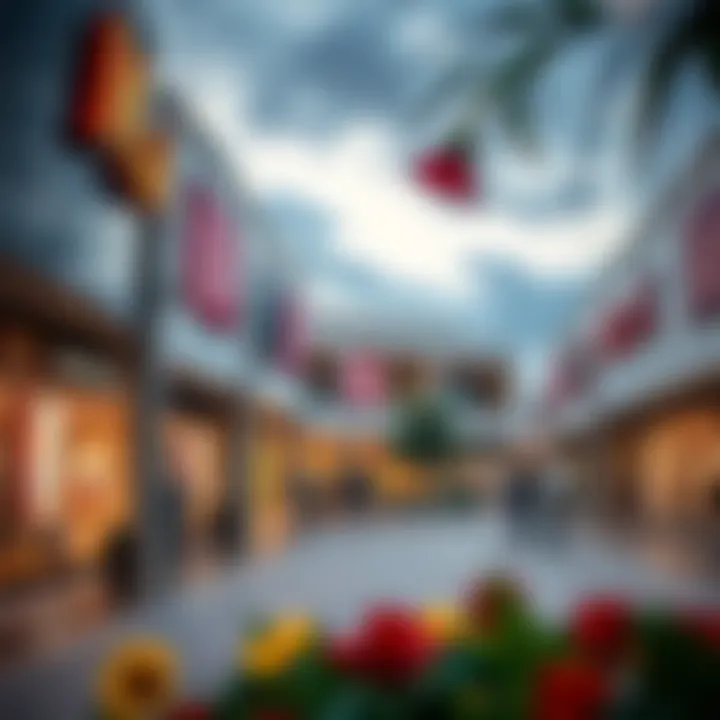 Diverse Retail Offerings at Festival Mall Vibrant storefronts showcasing diverse retail options