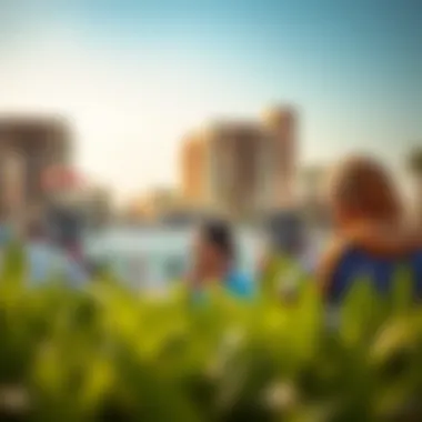 Recreational Offerings in Badrah Family enjoying recreational facilities in Badrah