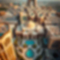 Aerial view of جاليريا showcasing its architectural design