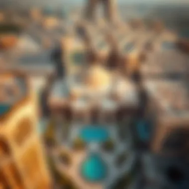 Aerial View of جاليريا's Architectural Brilliance Aerial view of جاليريا showcasing its architectural design