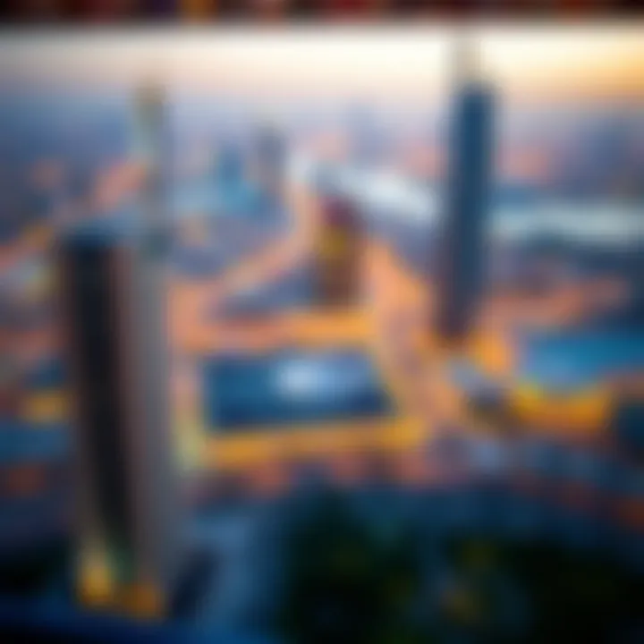 Panoramic view of Dubai from The Haven Residences, emphasizing location advantages