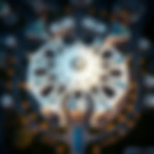 Aerial view of برج الهند showcasing its intricate design and surroundings