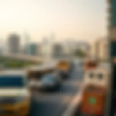 Overview of the urban landscape surrounding برج الهند reflecting Dubai's development