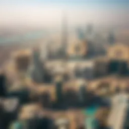 Aerial view of Dubai showcasing iconic skyline and real estate developments