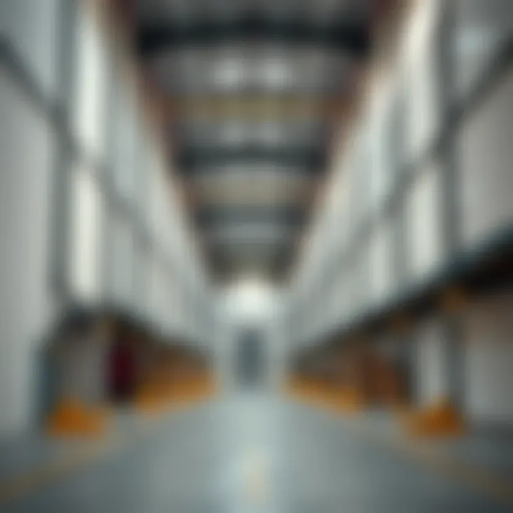 Interior view of a spacious warehouse