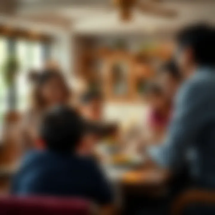 The Importance of Storytelling in Family Connections Family members sharing stories around a festive table