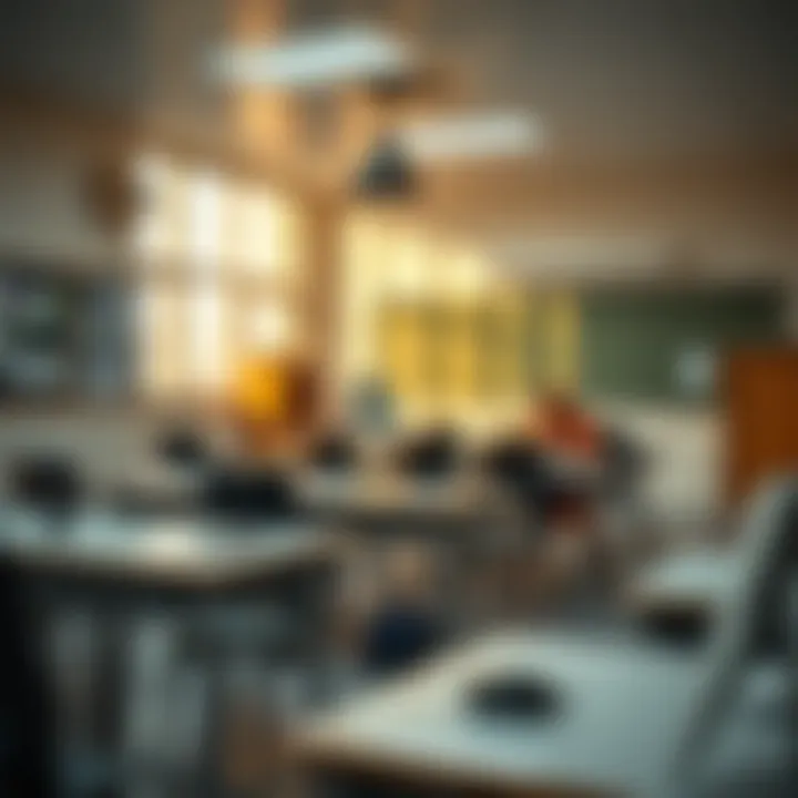 Modern Classroom Facilities A classroom setting showcasing modern educational tools