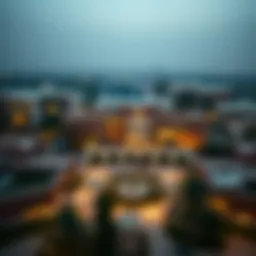 Aerial view of a prominent university campus in the UAE