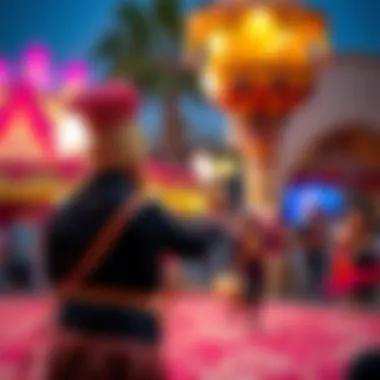 A lively event taking place at Global Village Dubai highlighting cultural performances