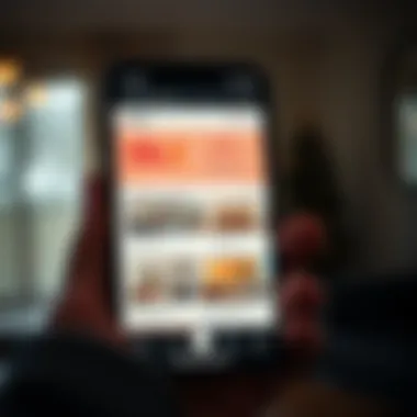 OLX App Interface with Rental Listings An OLX mobile app interface displaying rental listings