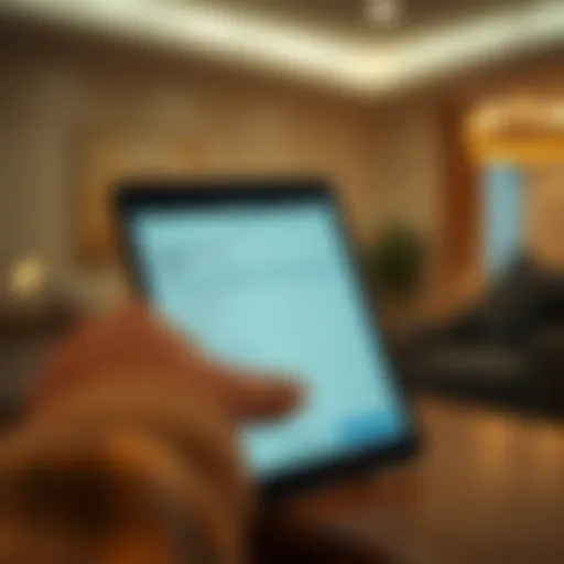 Visa status check on a digital device