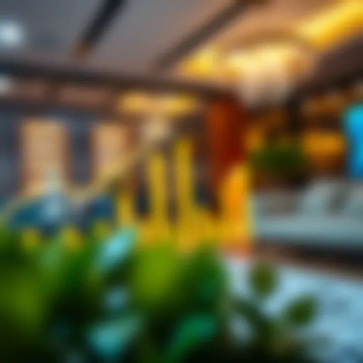 Financial graphs indicating property investment growth