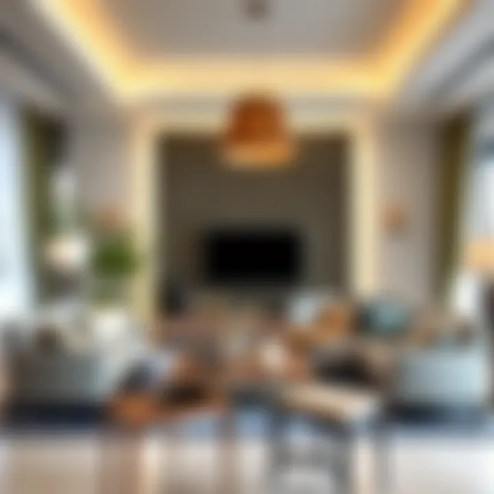 Inspired Interiors: Elegance in Karama's Furniture Showcase An elegant living space decorated with Karama furniture