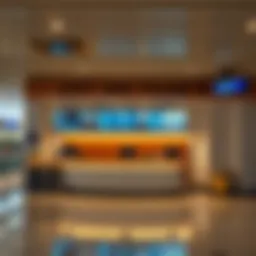 Overview of lost and found counter at Dubai Airport Terminal 1