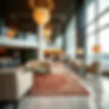 Luxurious lounge area of Marhaba Service at Dubai Airport Terminal 1