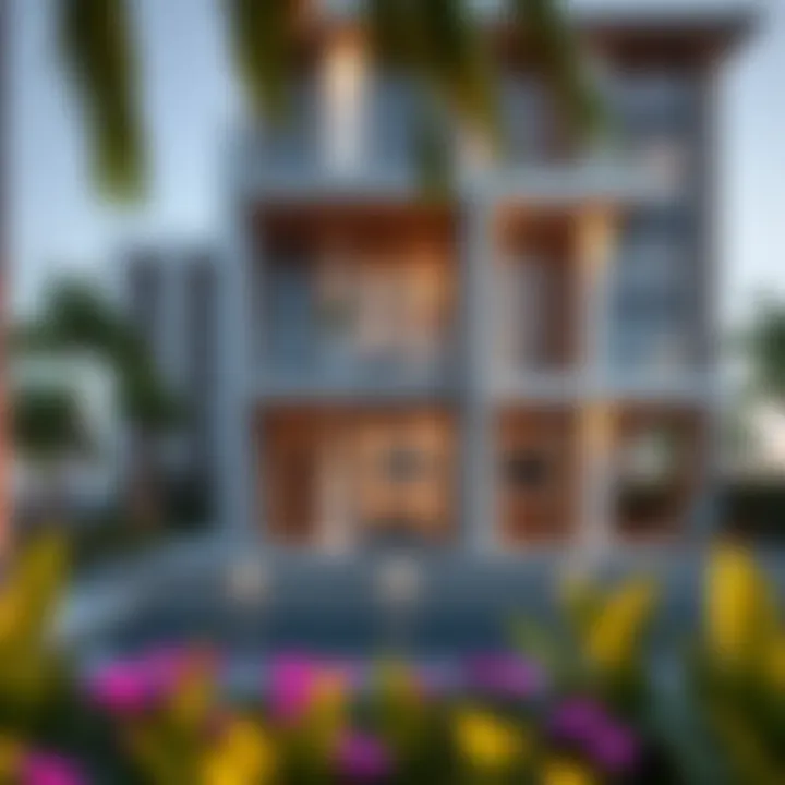 Marina Residence Exterior Artistic representation of the Marina Residence exterior and surroundings