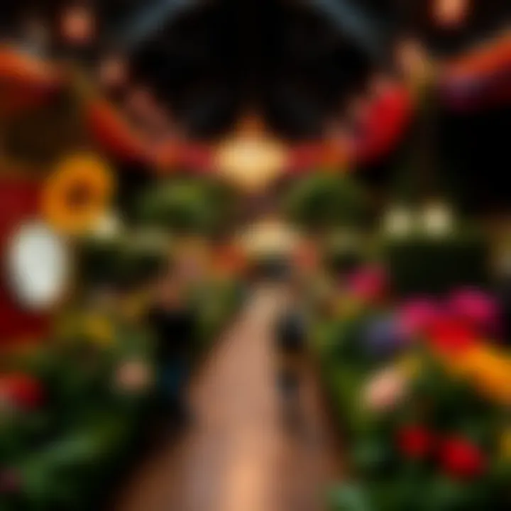 Visitors enjoying the themed sections of the Miracle Garden