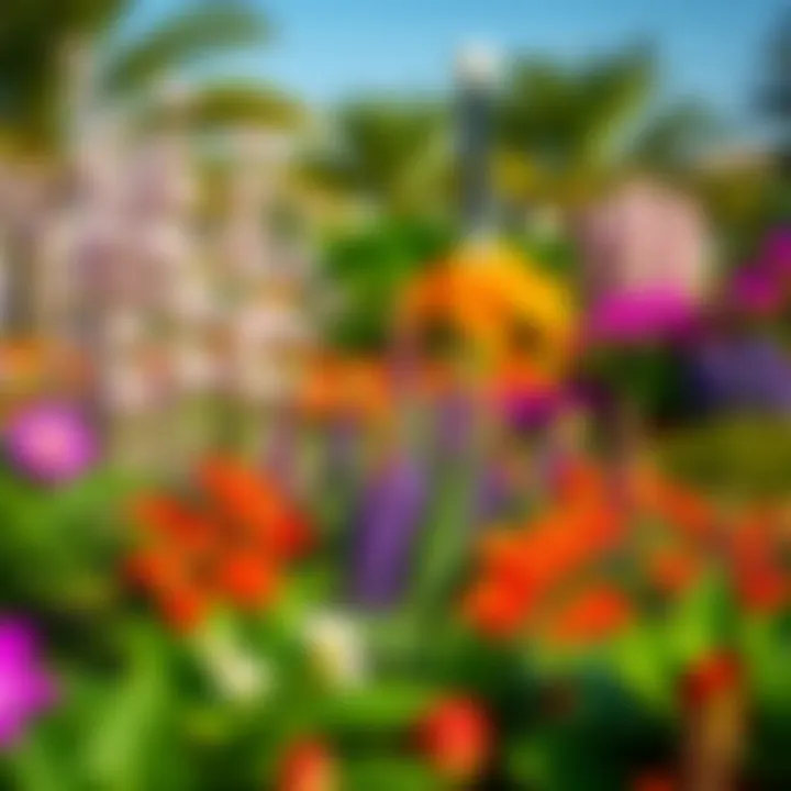 Vibrant floral displays showcasing the diversity of plant life