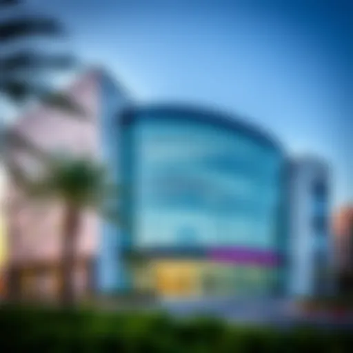 Exterior view of the Al Barsha Emirates ID Centre showcasing modern architecture