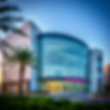Modern Architecture of Al Barsha Emirates ID Centre Exterior view of the Al Barsha Emirates ID Centre showcasing modern architecture