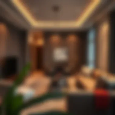 Stylish Rental Apartment Interior Interior of a stylishly designed rental apartment in Al Quoz