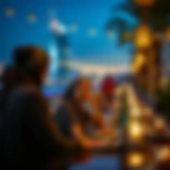 Expatriate Enjoying Iftar Expatriate enjoying Iftar in Dubai