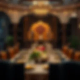 Traditional Iftar table set up for Ramadan