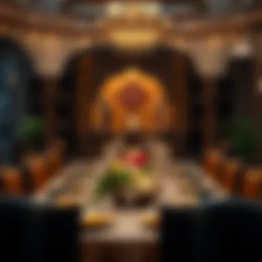 Traditional Iftar Table Traditional Iftar table set up for Ramadan