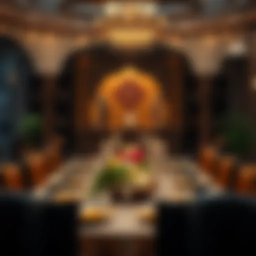 Traditional Iftar Table Traditional Iftar table set up for Ramadan