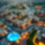 Aerial view of Al Quoz Al Khail Gate showcasing rental properties