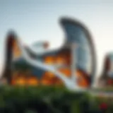 Architectural marvel of The Fold Dubai showcasing its unique design