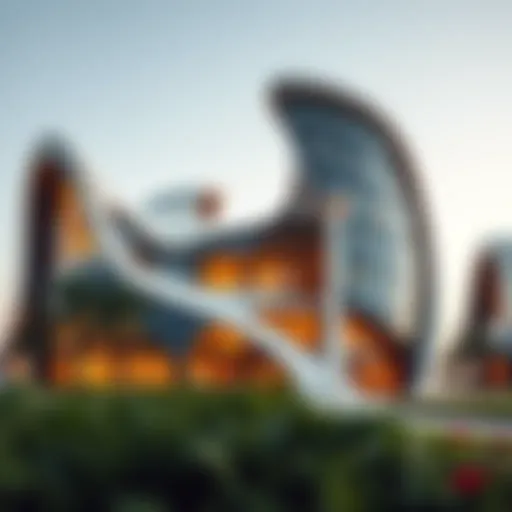 Architectural marvel of The Fold Dubai showcasing its unique design