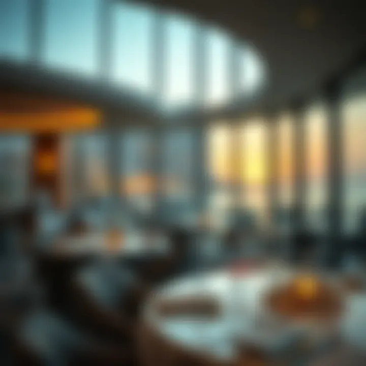 Exquisite Dining Experience at The Pointe Elegant dining setting at The Pointe with stunning views